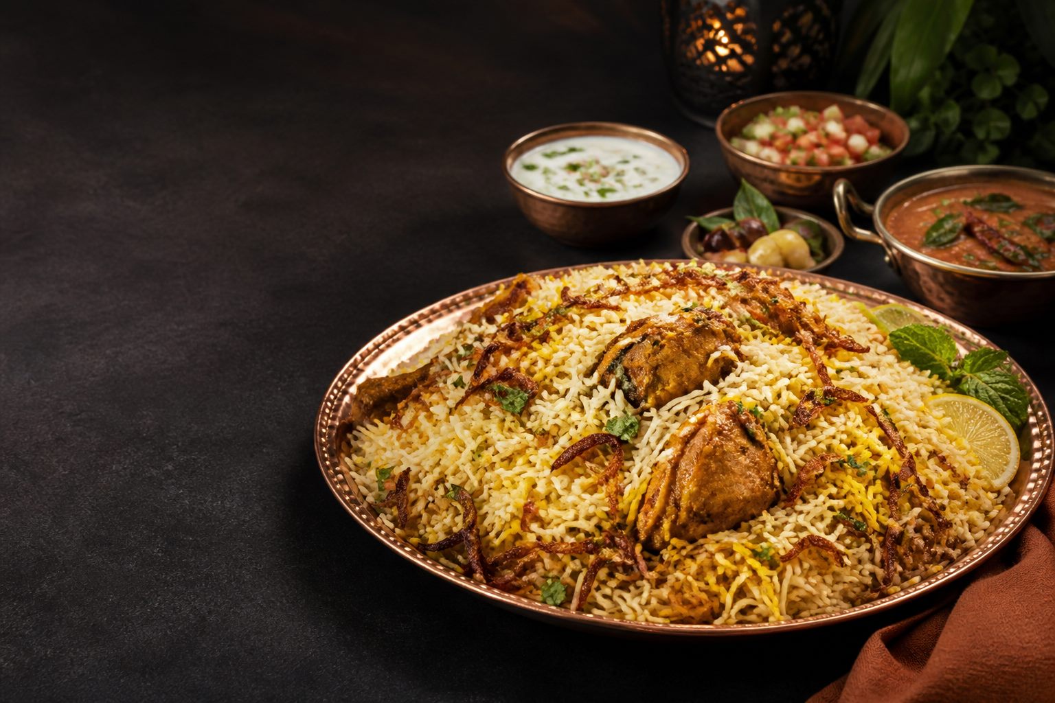 Biryani catering menu by Tasty Eats Dubai